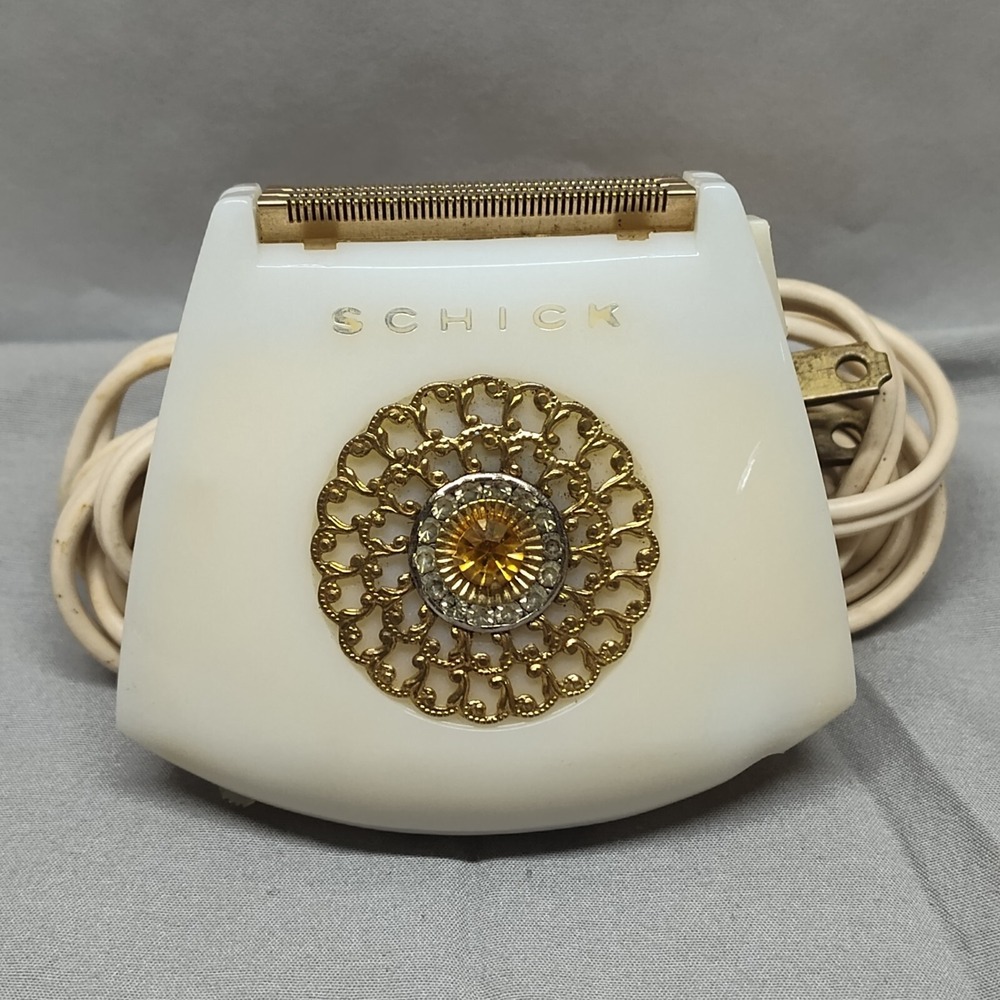 VINTAGE Lady Schick crown jewel model 110 electric razor Tested